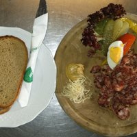 Gericht „Hirschwurst feingeschnitten“